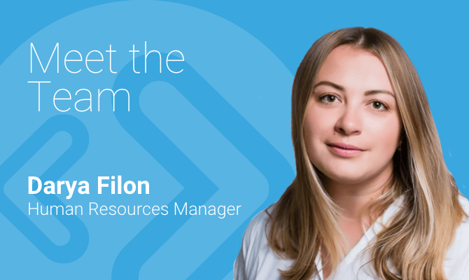 Meet the team with…HR Manager , Darya Filon