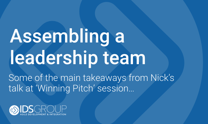 The Winning Pitch: Assembling a leadership team