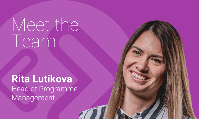 Meet the team with…Head of Programme Management, Rita Lutikova