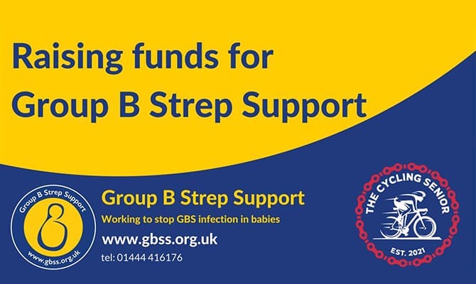 100 miles on the bike for Martin to raise funds for Group B Strep Support